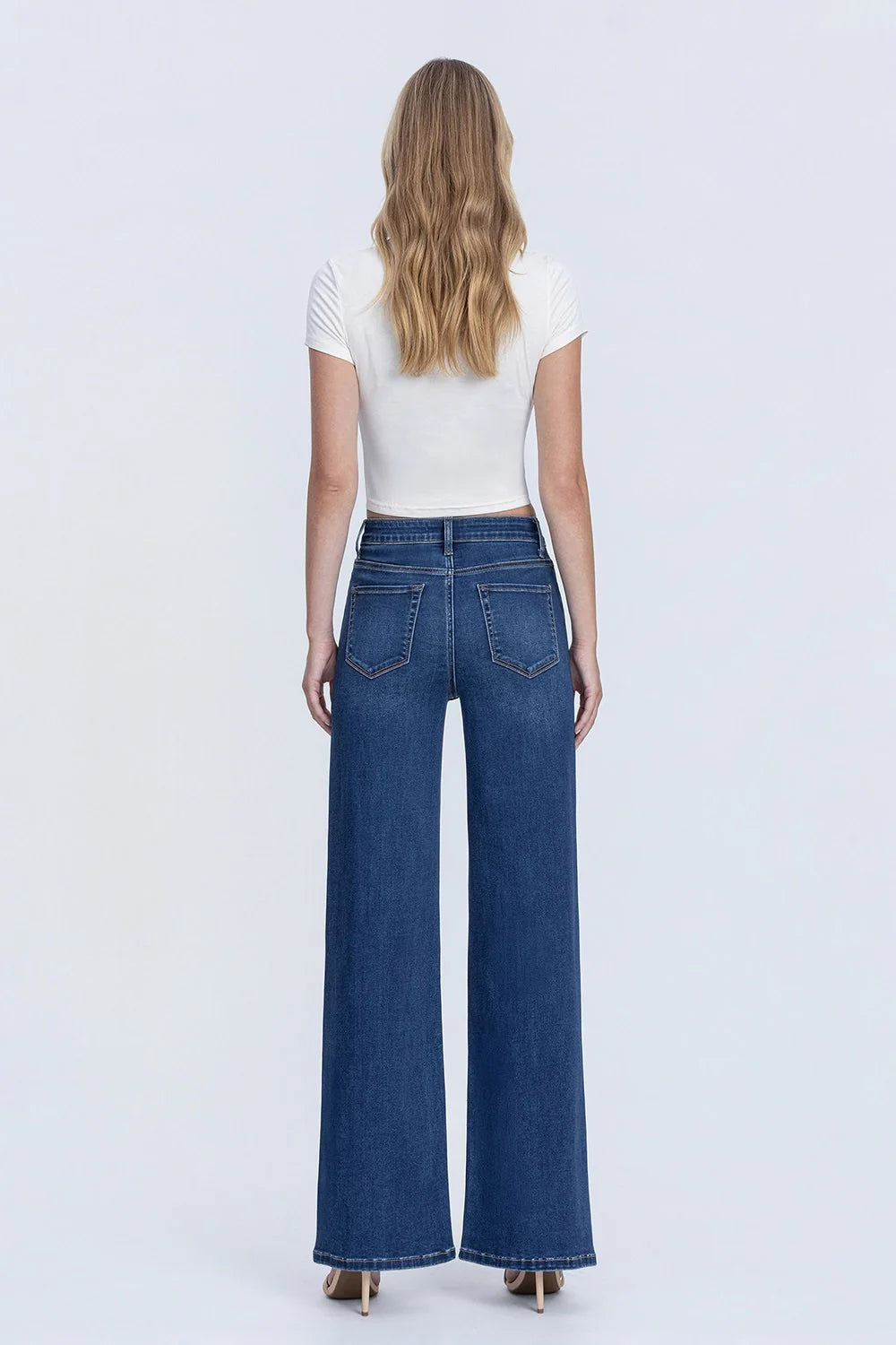 High Rise Super Soft Wide Leg Jeans