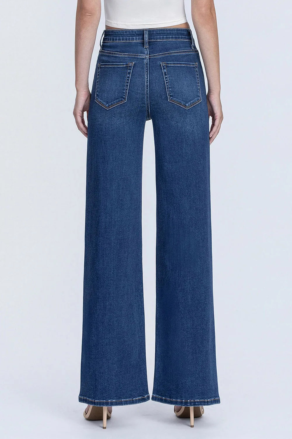 High Rise Super Soft Wide Leg Jeans