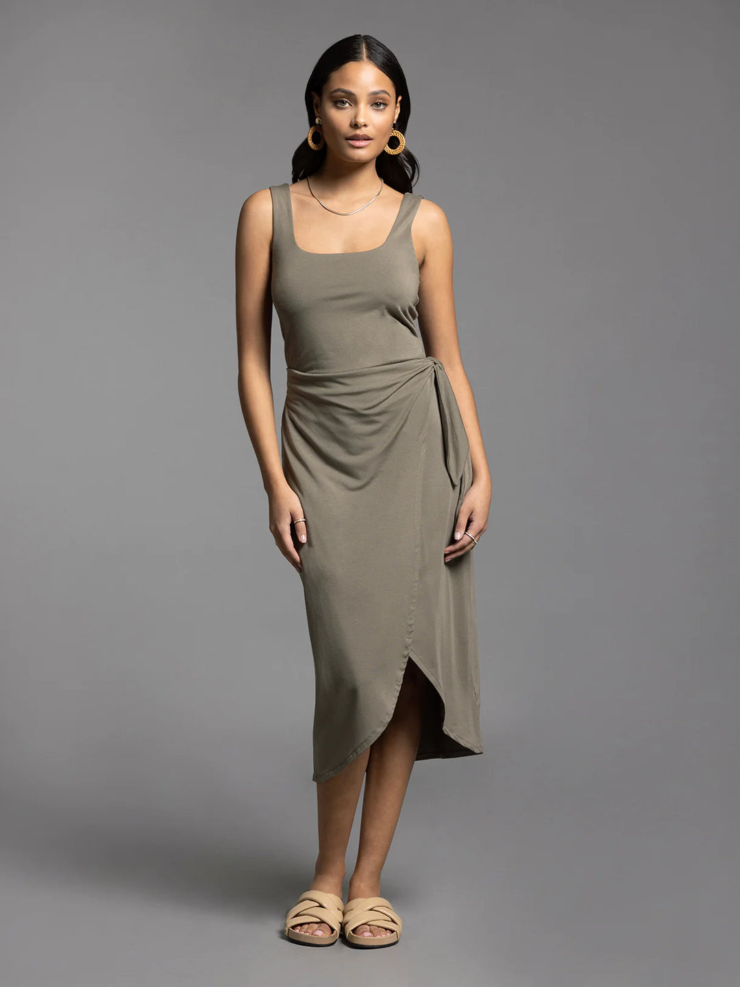 Aubrey Midi Wrap Dress