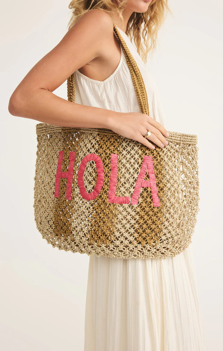 Woven Jute Tote Bag