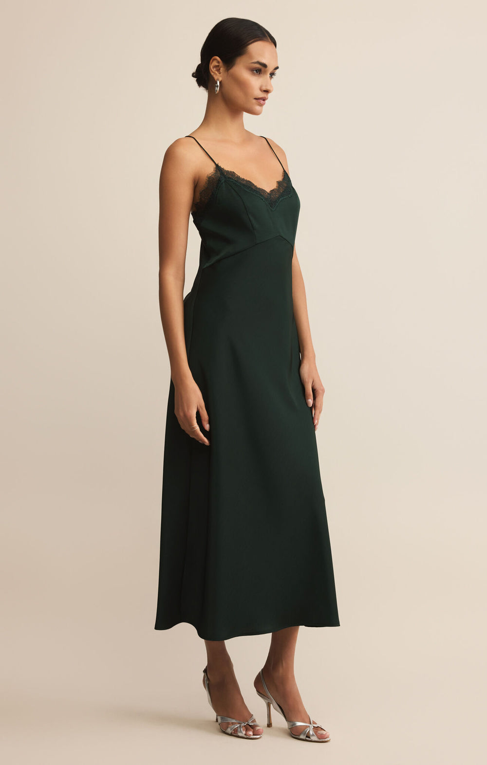 Z Supply After Hours Midi Dress Satin Slip Dress