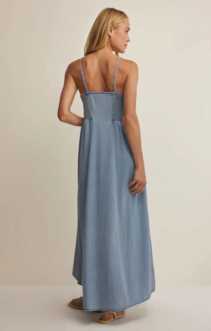 Z Supply Angel Eyes Twill Midi Dress