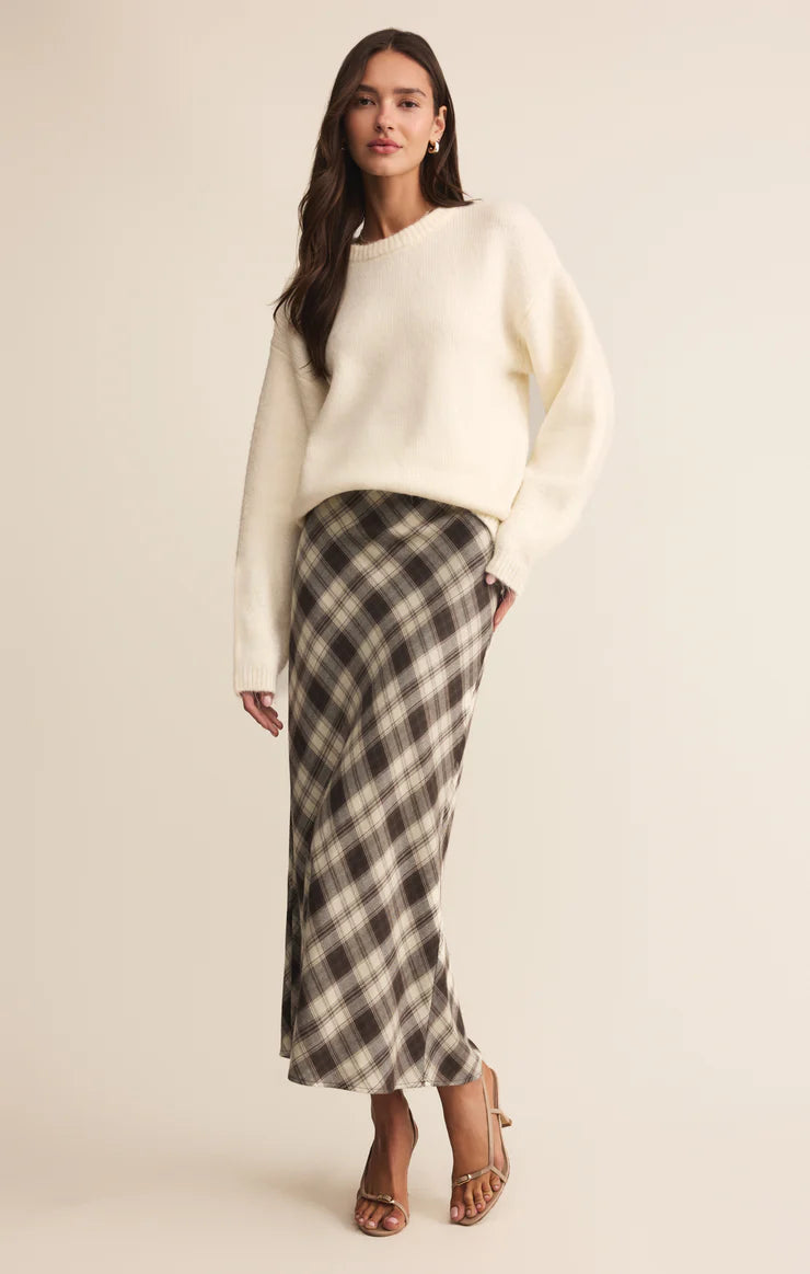 Z Supply Europa Plaid Mini Skirt