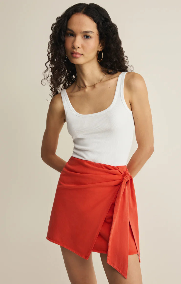 Z Supply Sora Mini Skirt - Lychee