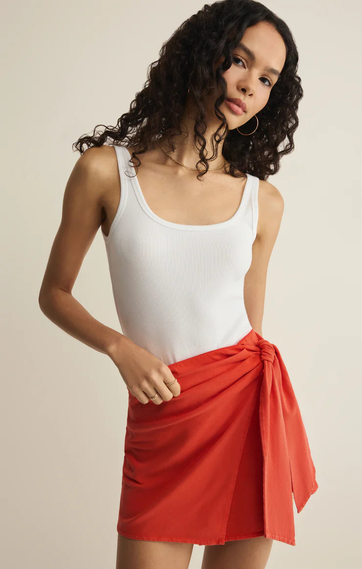 Z Supply Sora Mini Skirt - Lychee