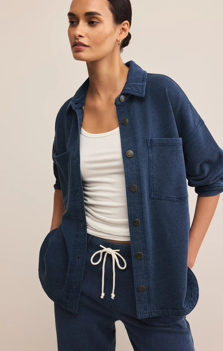 Z Supply All Day Knit Denim Jacket