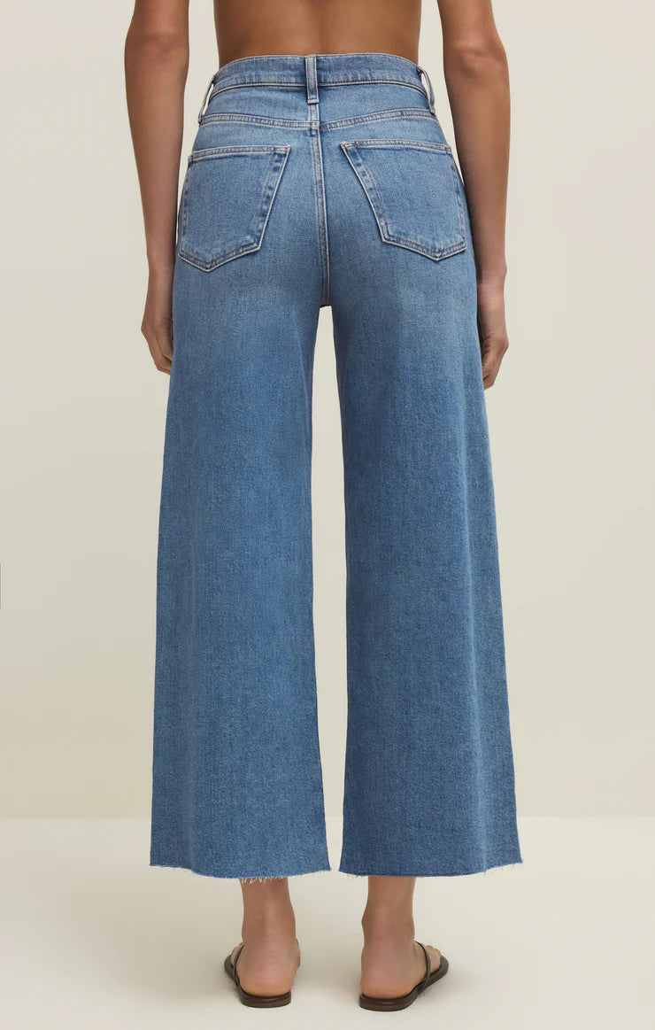 Z Supply Nova Crop High Rise Wide Leg