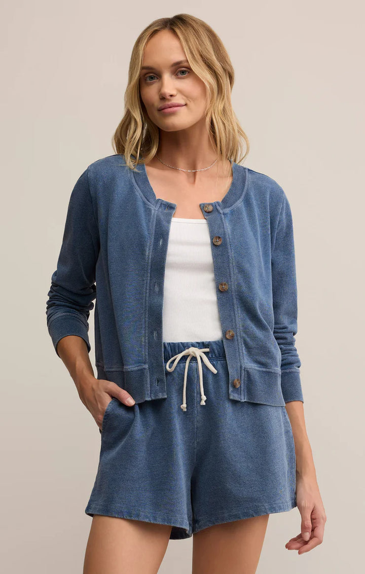 Z Supply Daily Knit Denim Cardigan