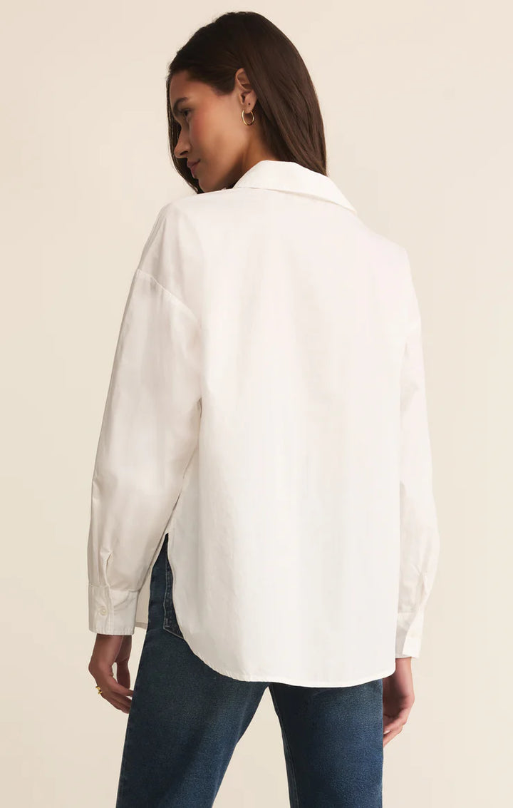 Z Supply Elevated Poplin Button Down Shirt