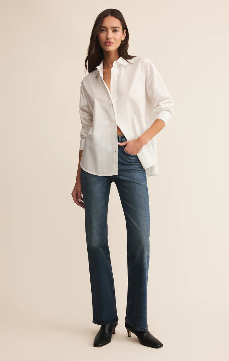 Z Supply Elevated Poplin Button Down Shirt