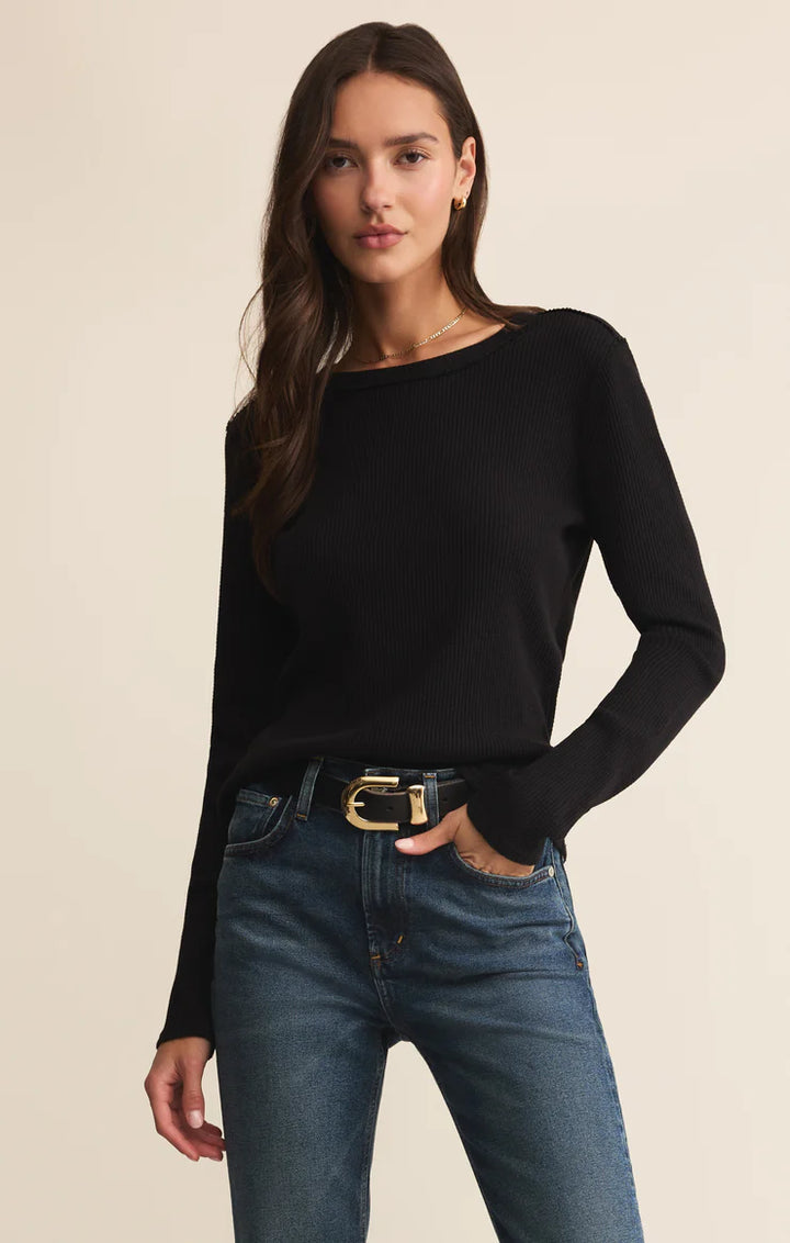 Z Supply Arlet Thermal Long Sleeve Top
