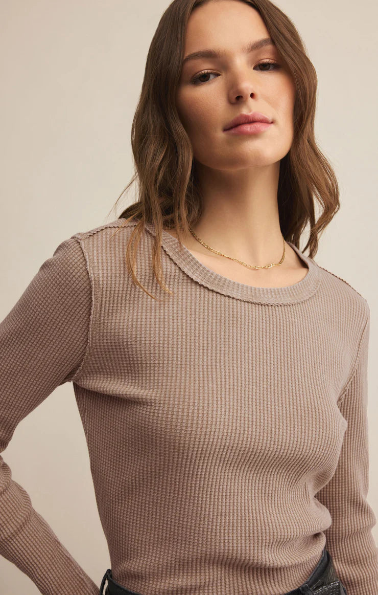 Z Supply Arlet Thermal Long Sleeve Top