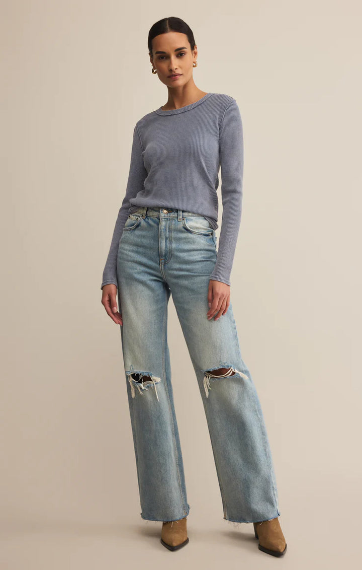 Z Supply Arlet Thermal Long Sleeve Top