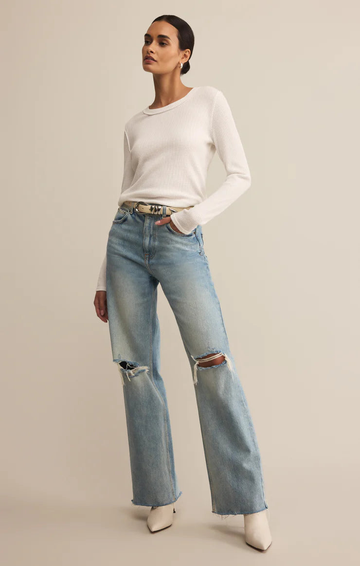 Z Supply Arlet Thermal Long Sleeve Top