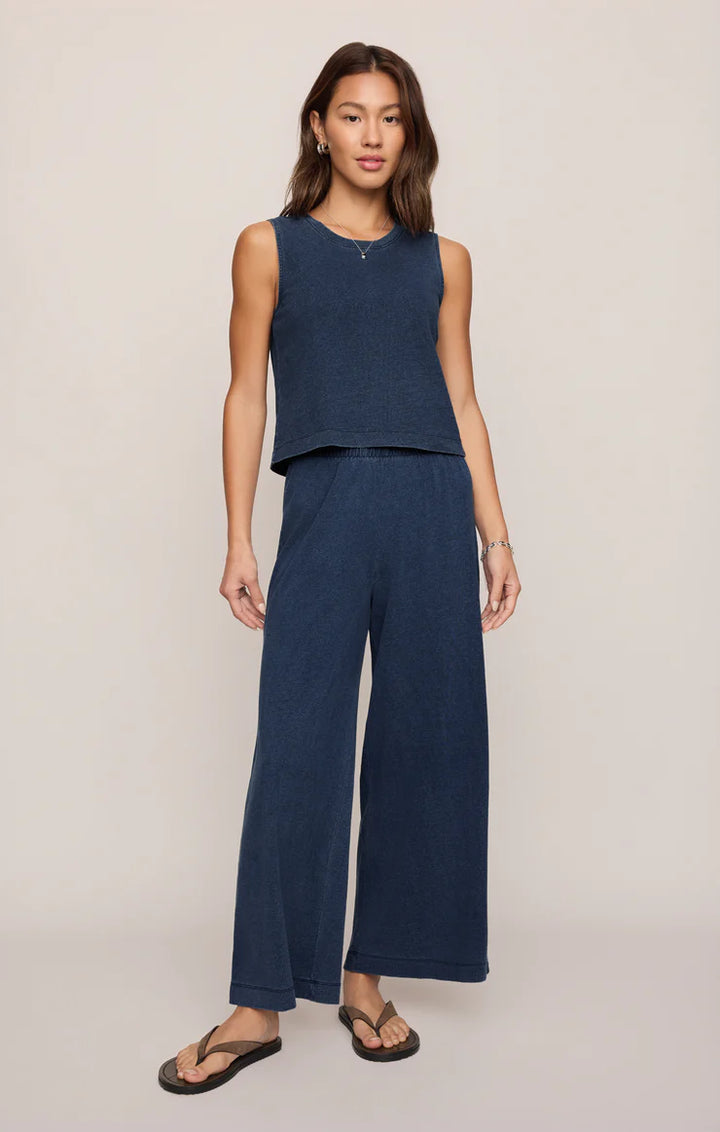 Z Supply Sloane Jersey Denim Muscle Tank