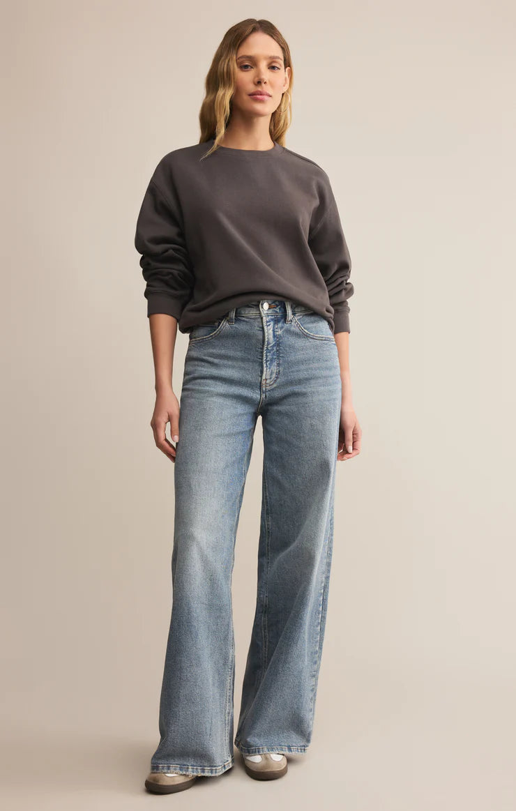 Z Supply Boyfriend Cotton Sweatshirt