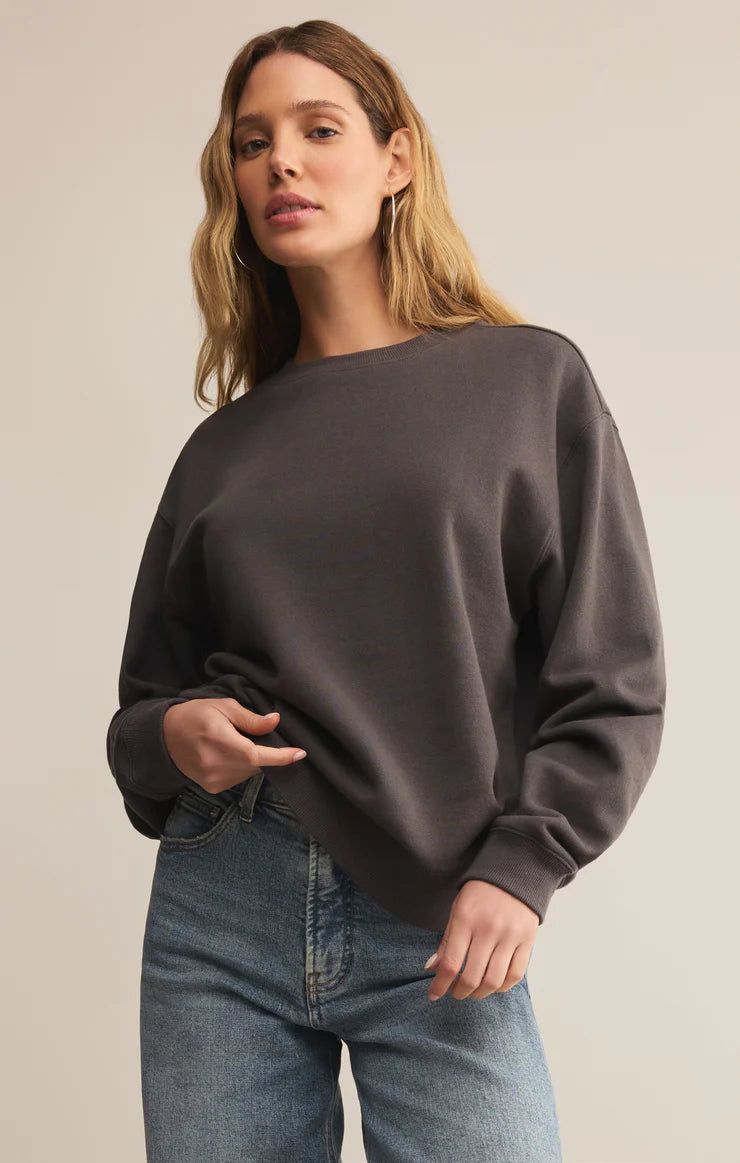 Z Supply Boyfriend Cotton Sweatshirt
