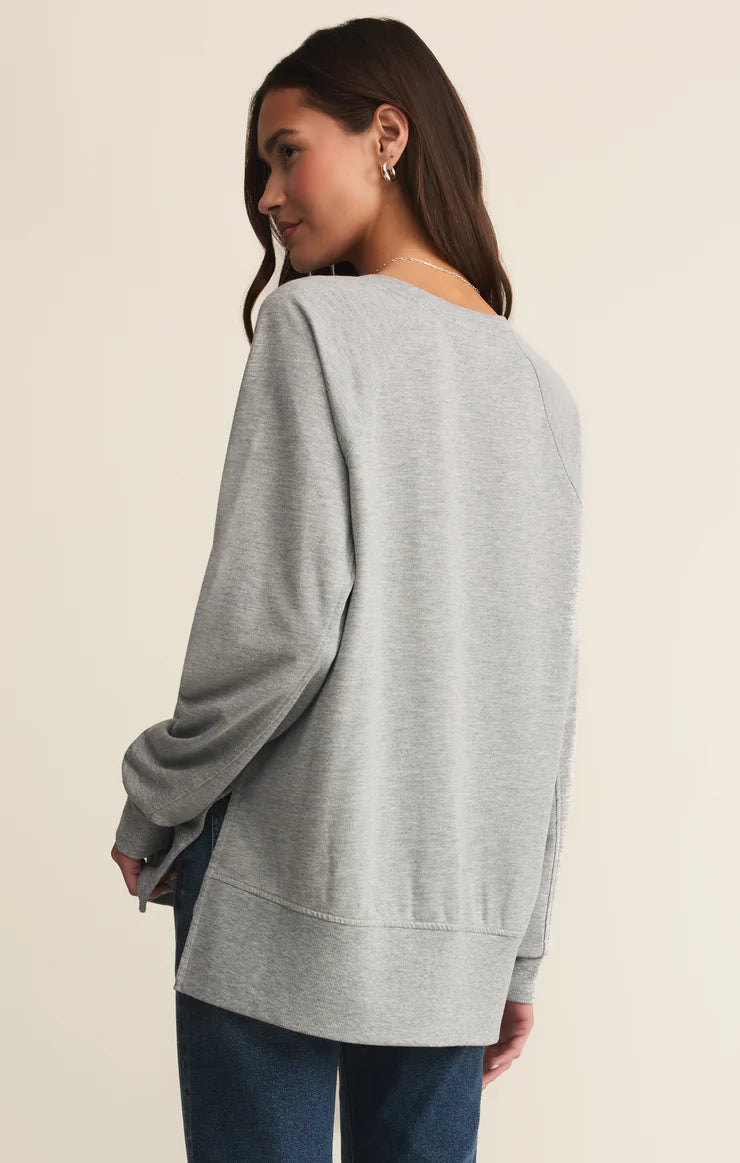 Z Supply Weekender V Neck Sweatshirt