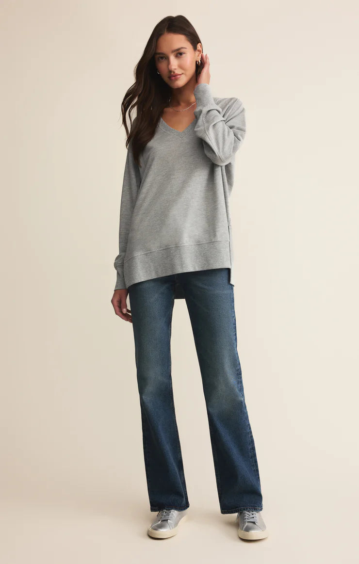 Z Supply Weekender V Neck Sweatshirt