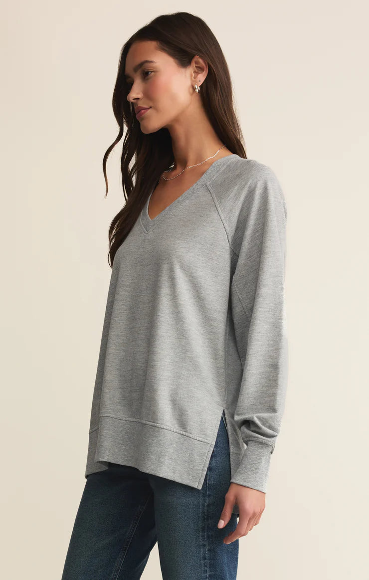 Z Supply Weekender V Neck Sweatshirt