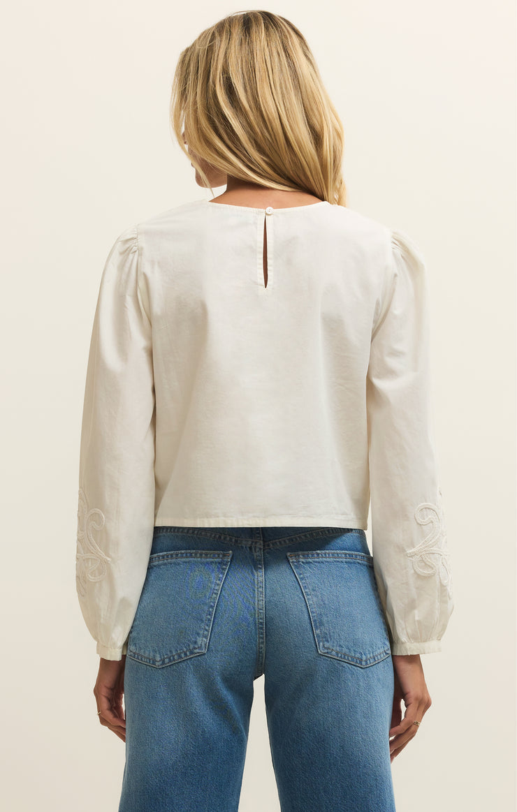 Z Supply Tatiana Poplin Top