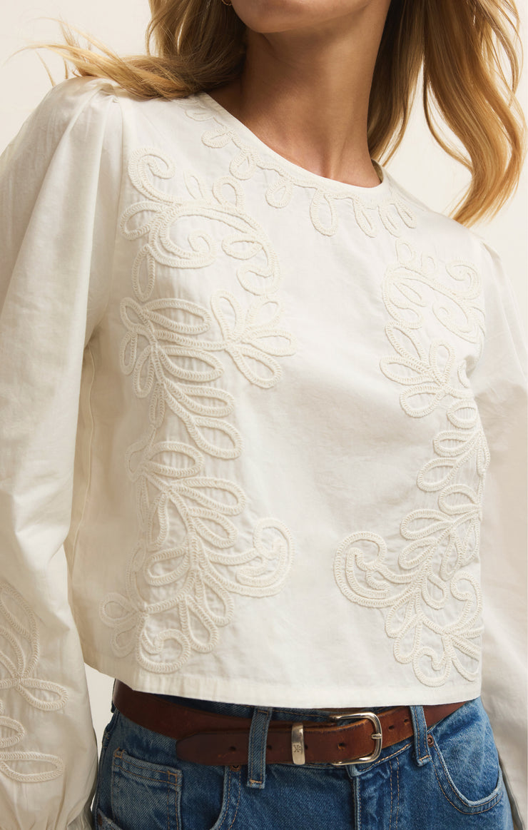 Z Supply Tatiana Poplin Top