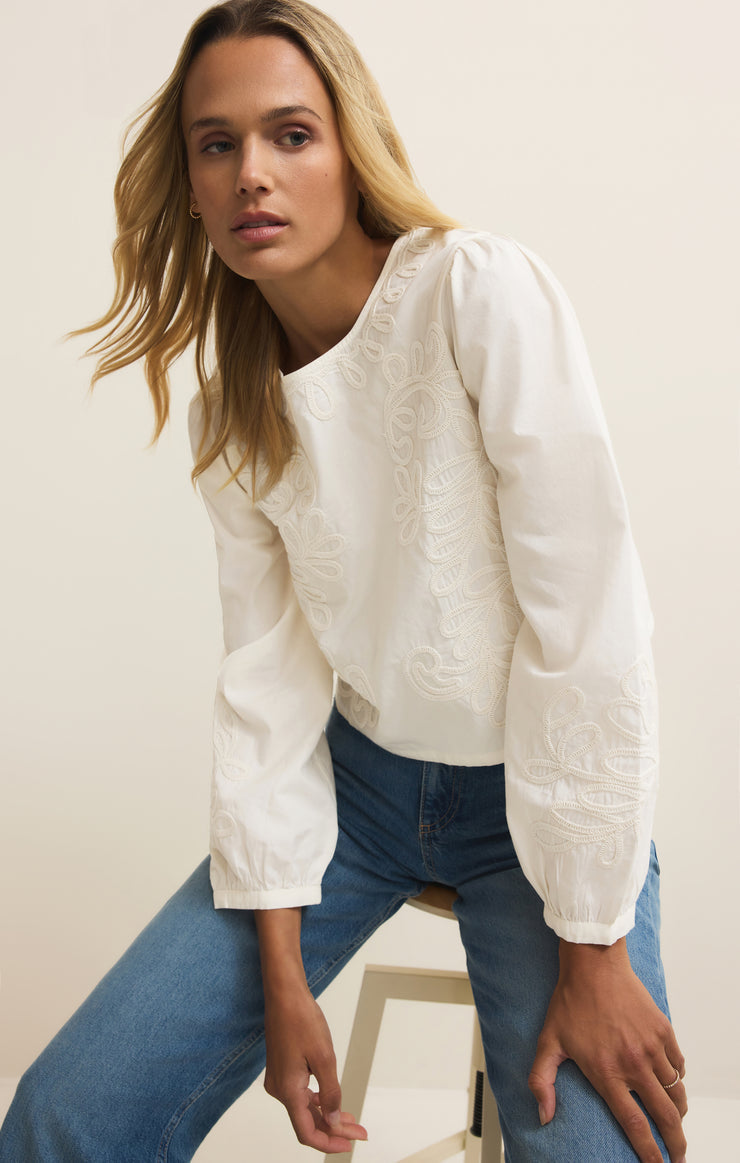 Z Supply Tatiana Poplin Top