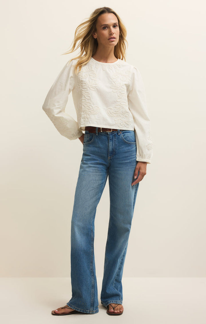 Z Supply Tatiana Poplin Top