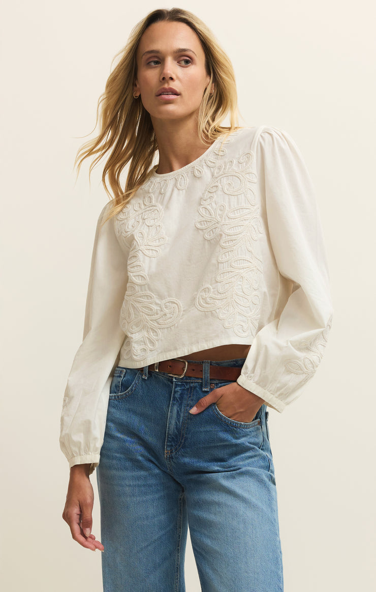 Z Supply Tatiana Poplin Top
