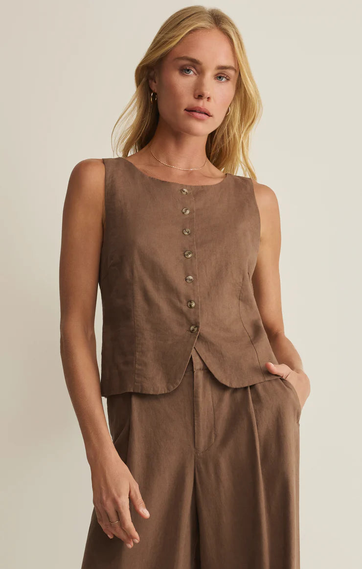 Z Supply Roman Linen Vest