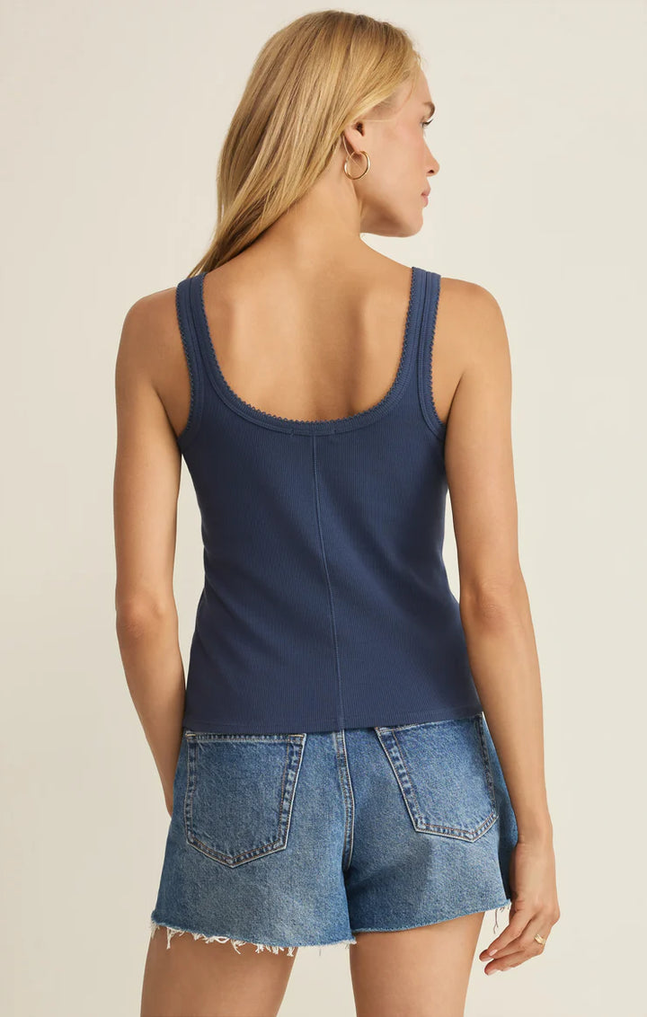 Z Supply Niko Scallop Rib Tank Top