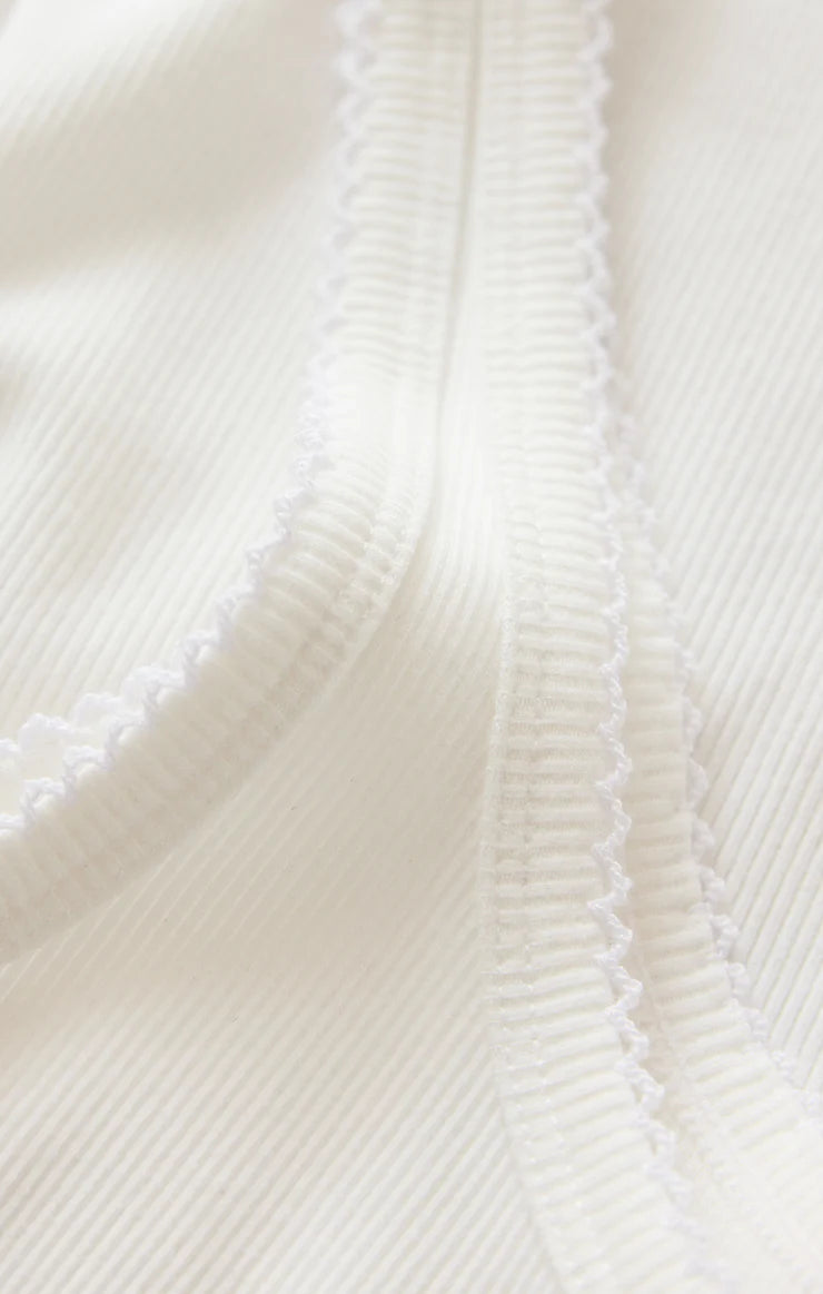 Z Supply Niko Scallop Rib Tank Top