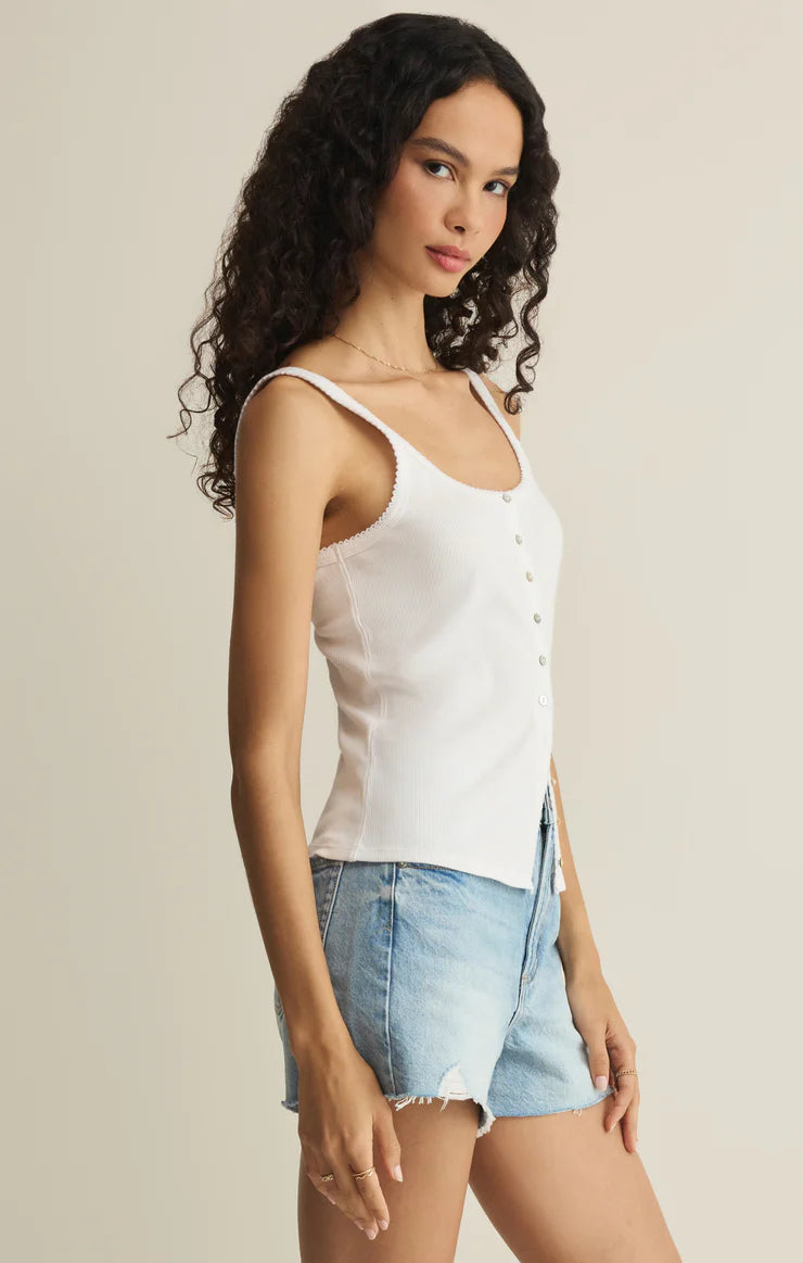 Z Supply Niko Scallop Rib Tank Top