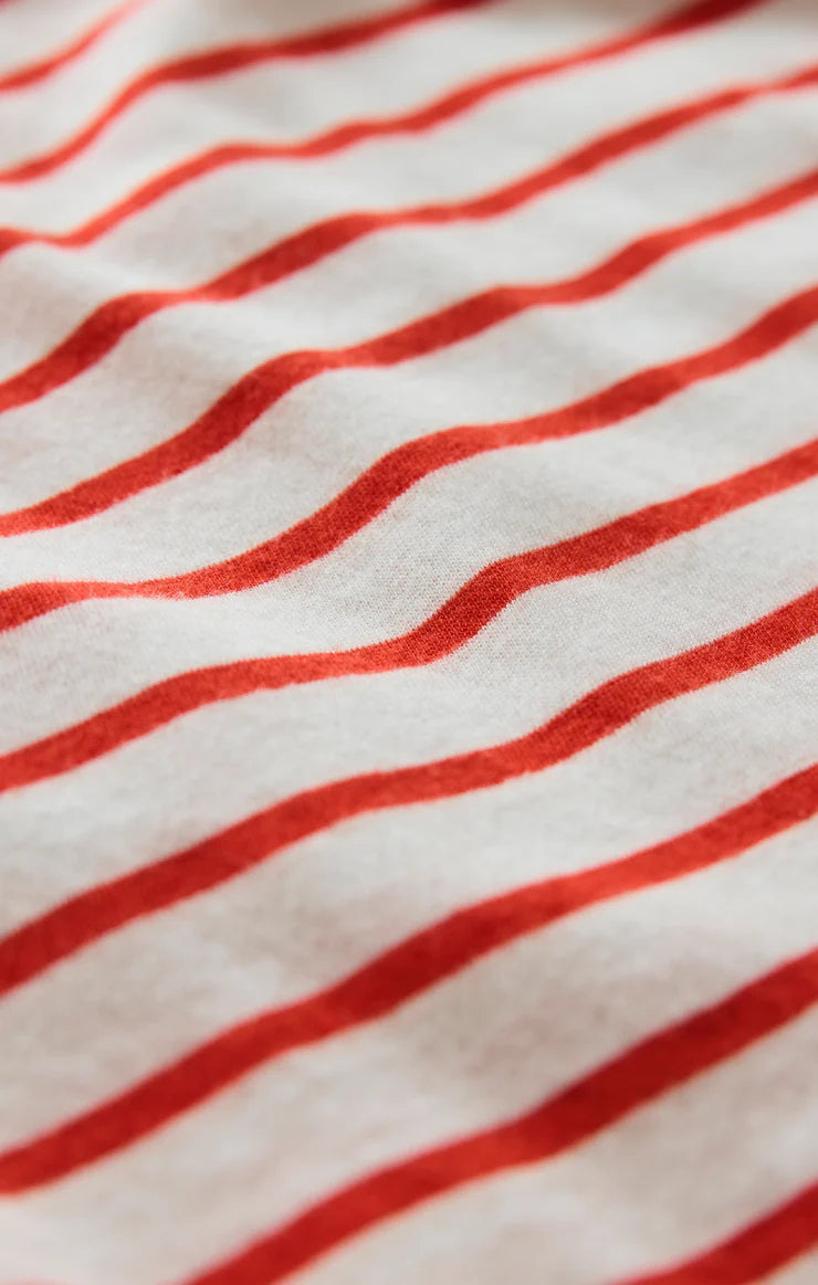 Z Supply Junie Striped Tee - Lychee