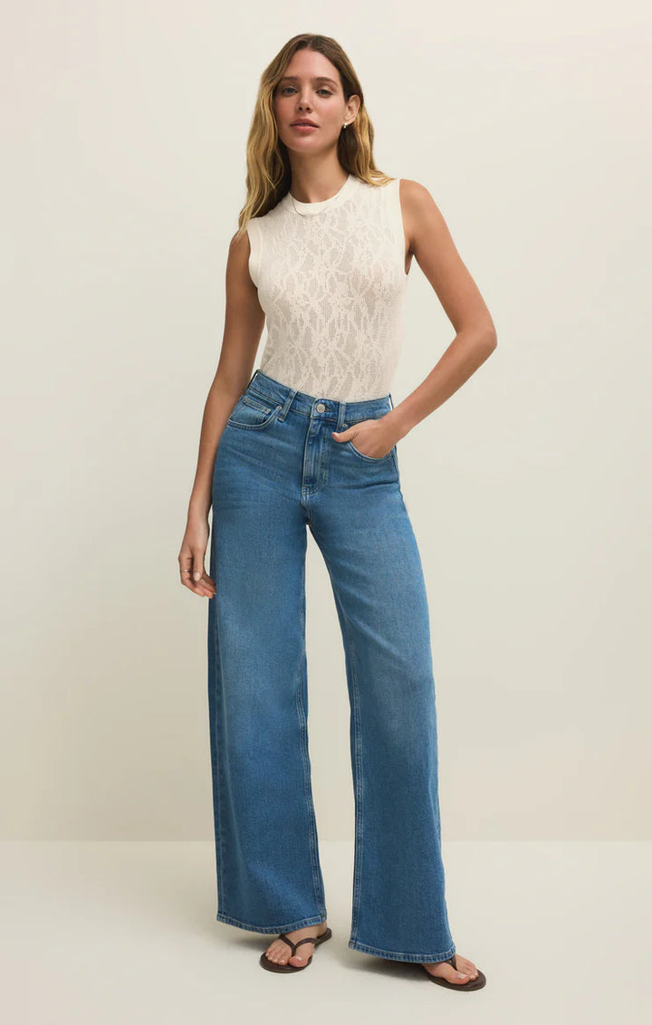 Z Supply Tibi Mesh Tank Top