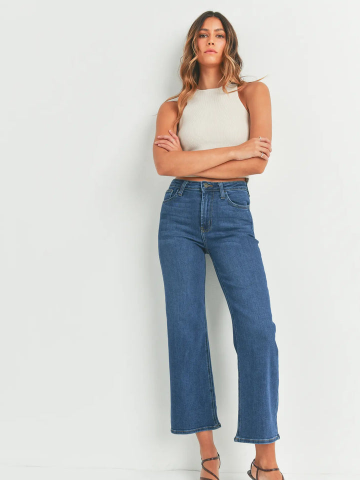 Just Black Denim HR Wide Leg- done
