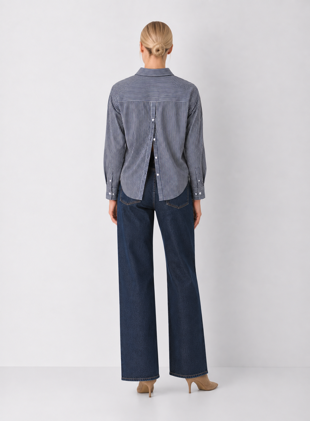Elan Open Back Button Down