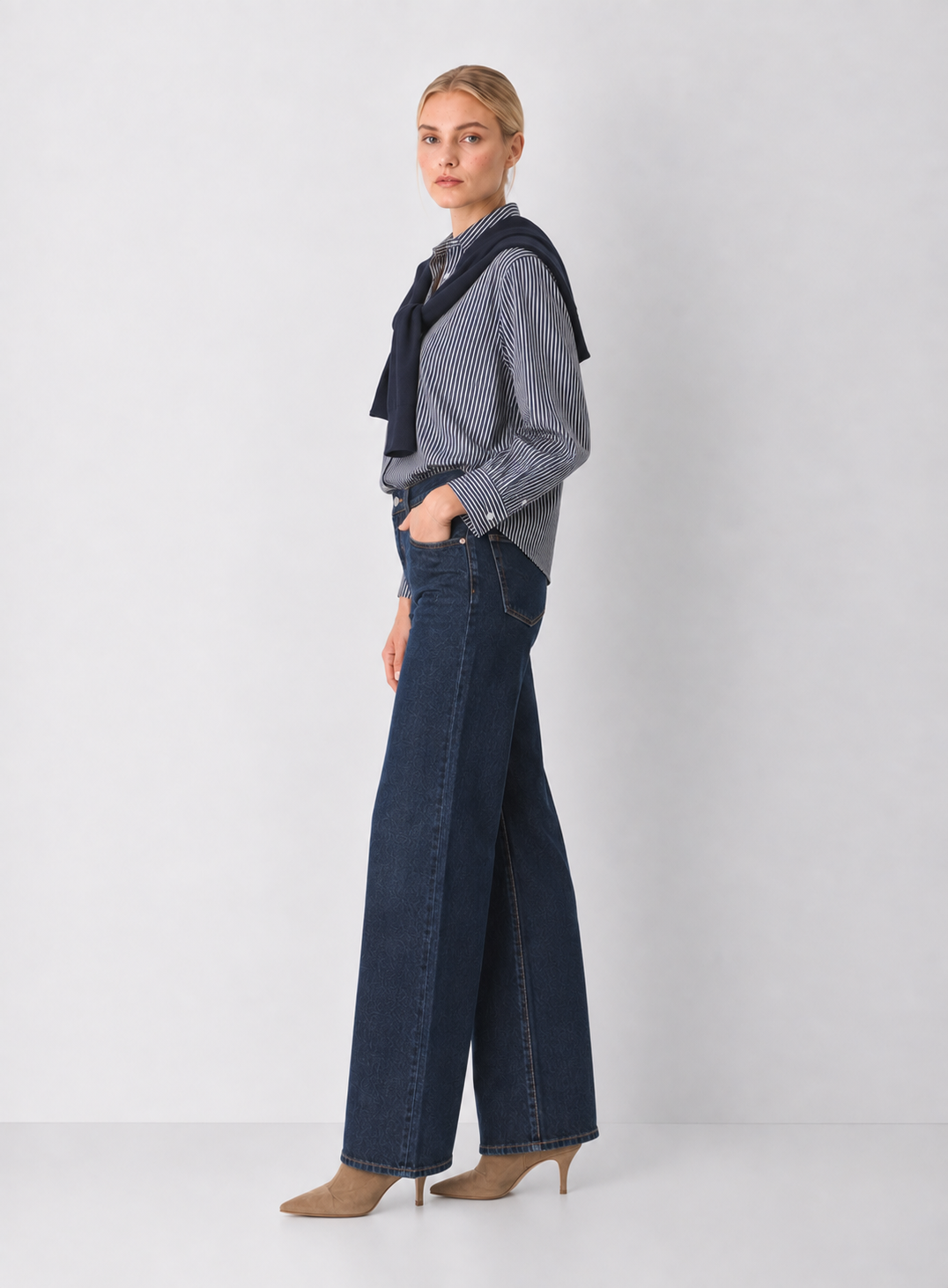 Elan Open Back Button Down