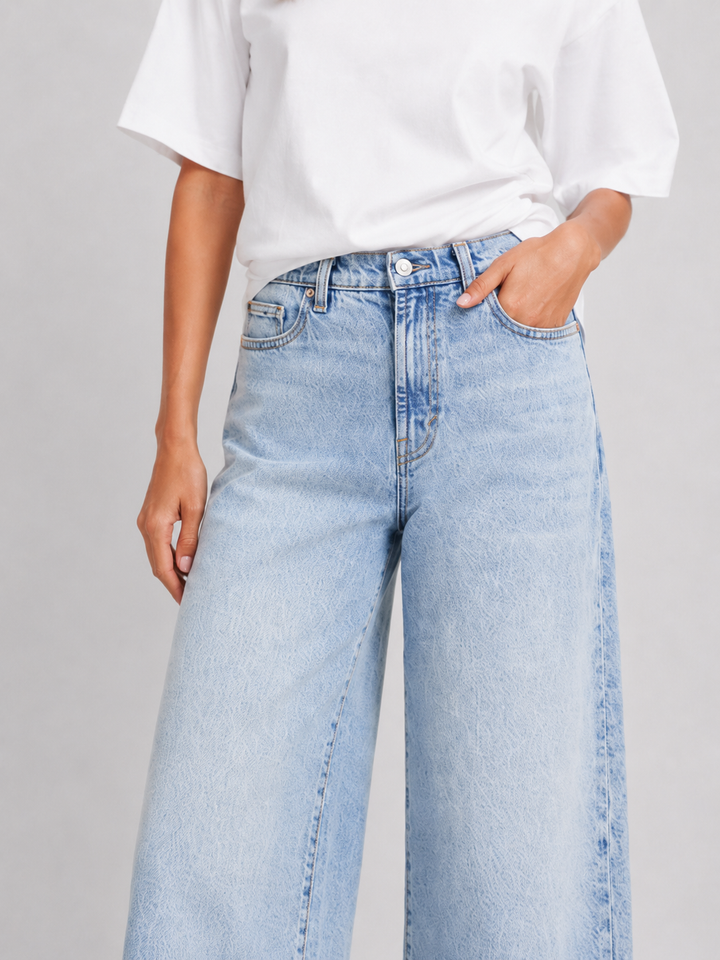 Habitual Denver High Rise Wide Leg Crop Jean