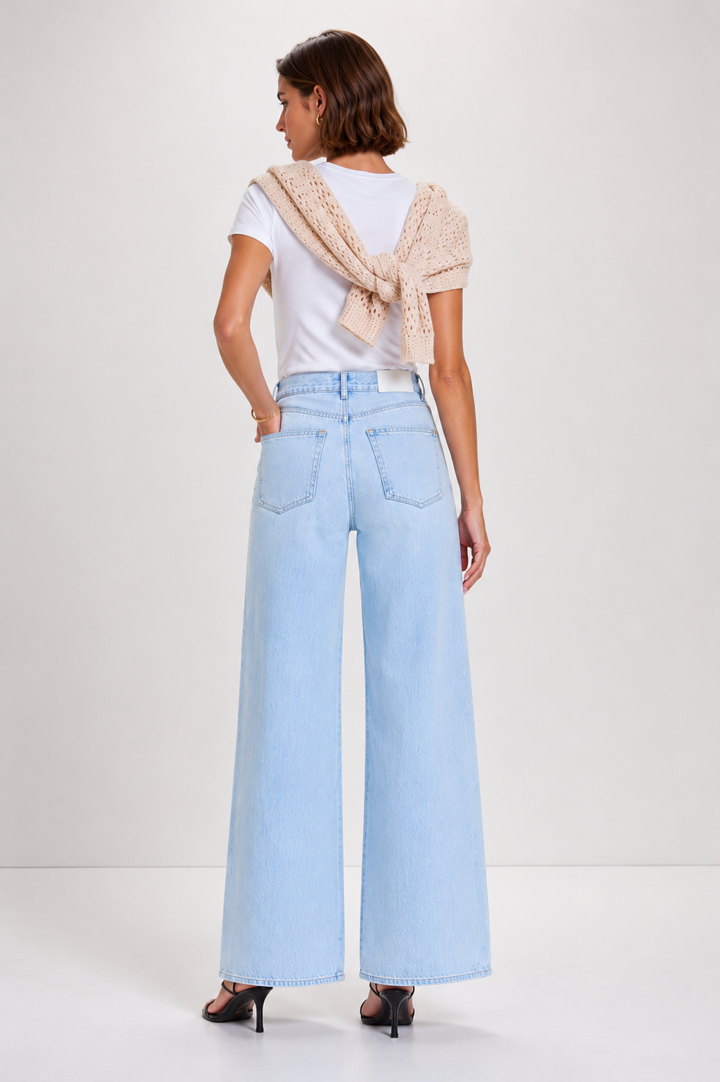 Pistola Tate Bowed Wide Leg - Postcards