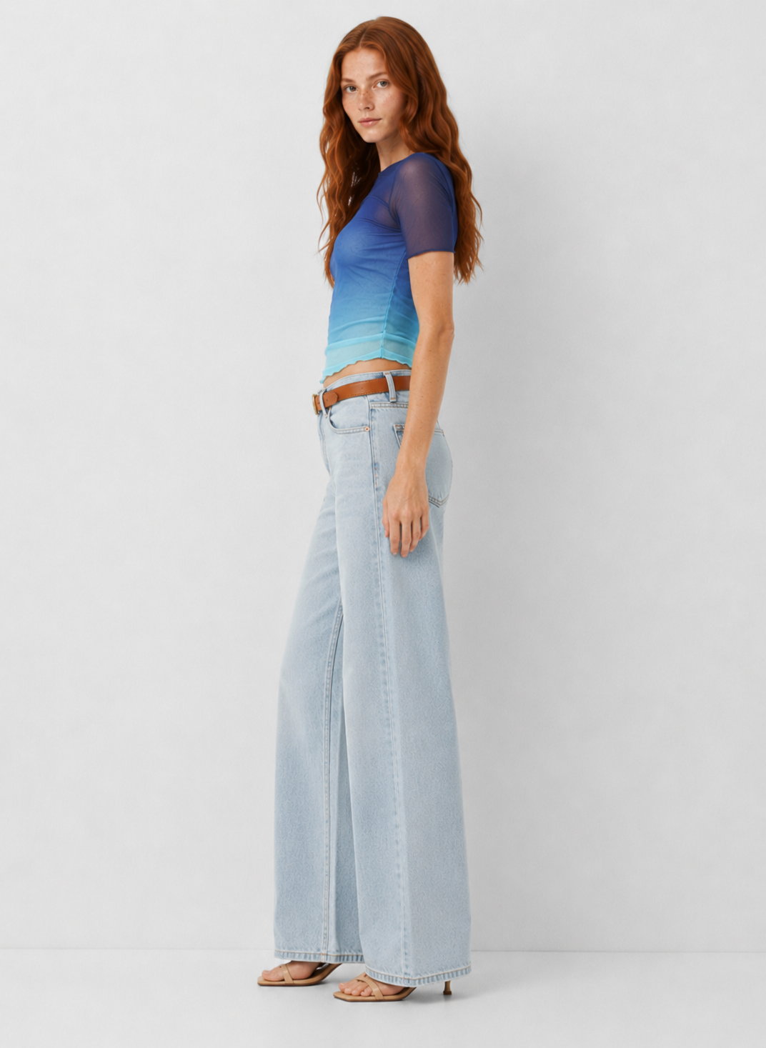 Ombre Mesh Top