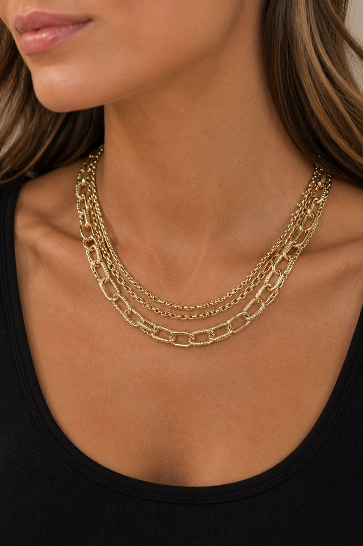 The Mixed Chain Toggle Necklace