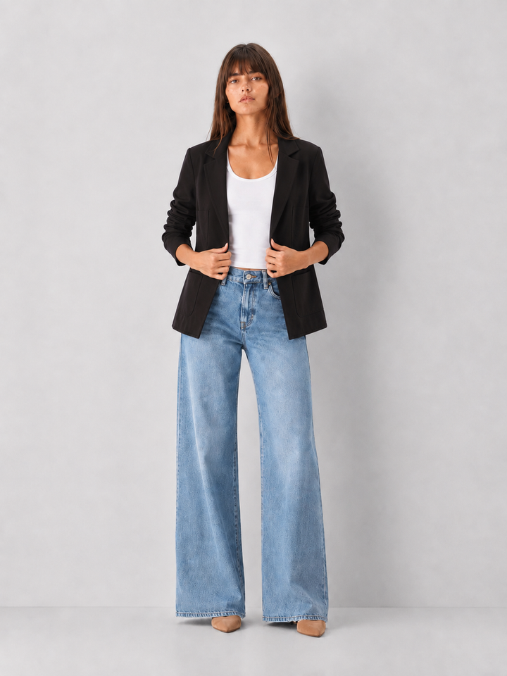 Preorder 3/4 Ruched Sleeve Blazer