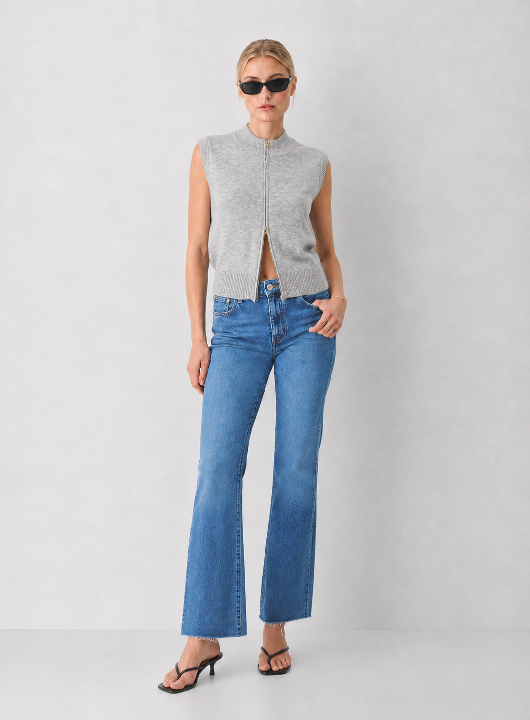 Sleeveless Zip Vest