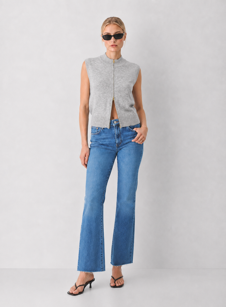 Sleeveless Zip Vest