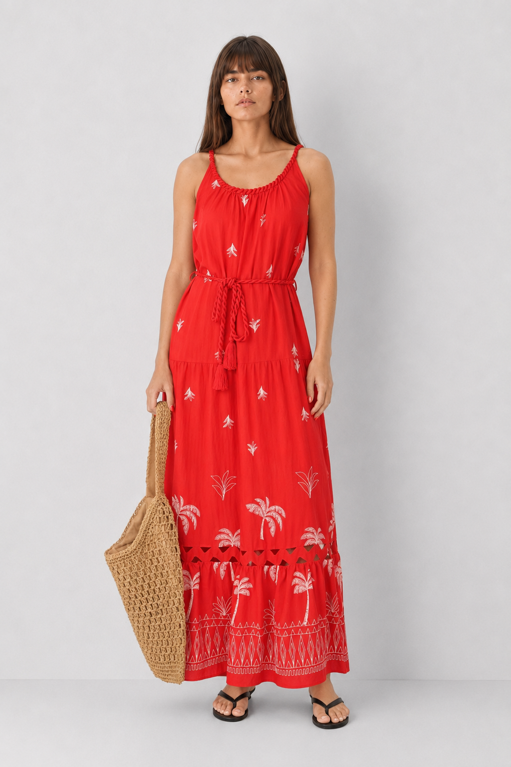 Embroidered Maxi Dress