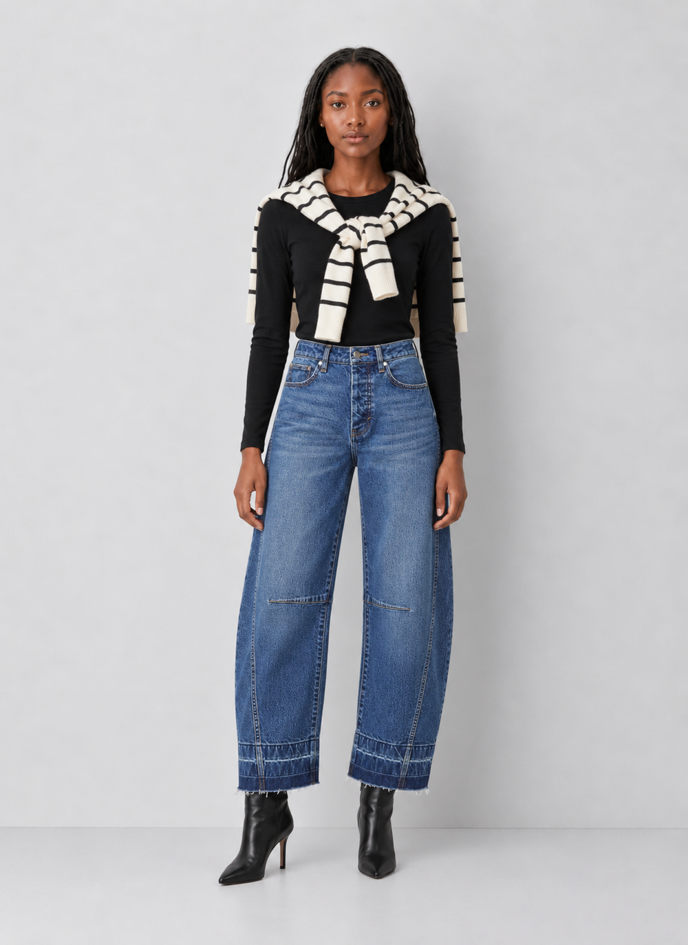 Habitual Harper High Waist Crop Barrel Leg Jeans