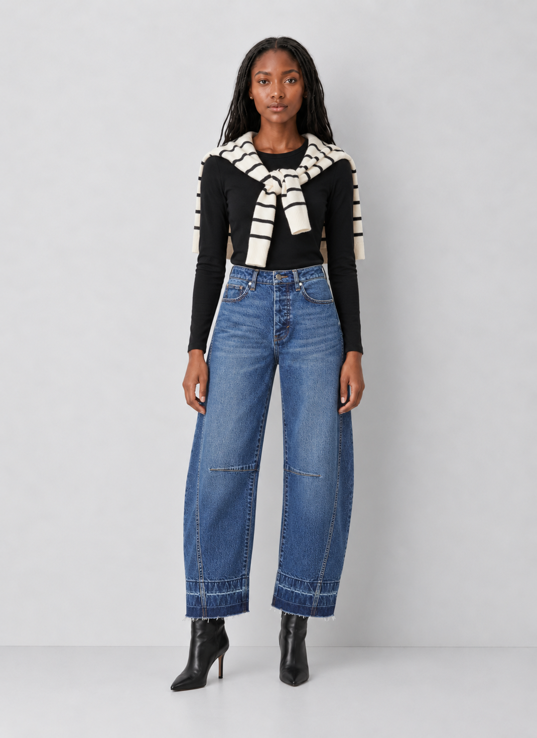 Habitual Harper High Waist Crop Barrel Leg Jeans