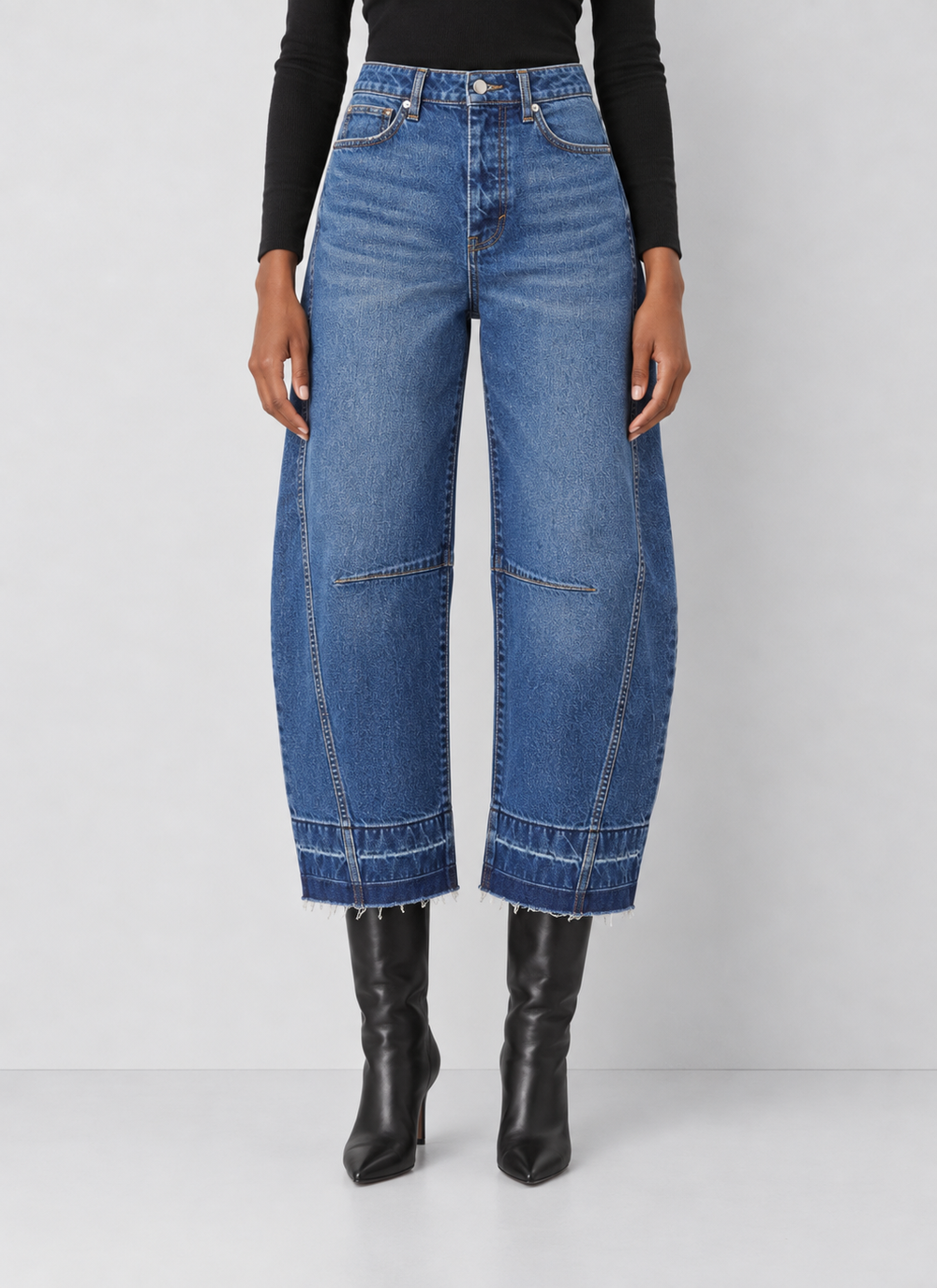 Habitual Harper High Waist Crop Barrel Leg Jeans