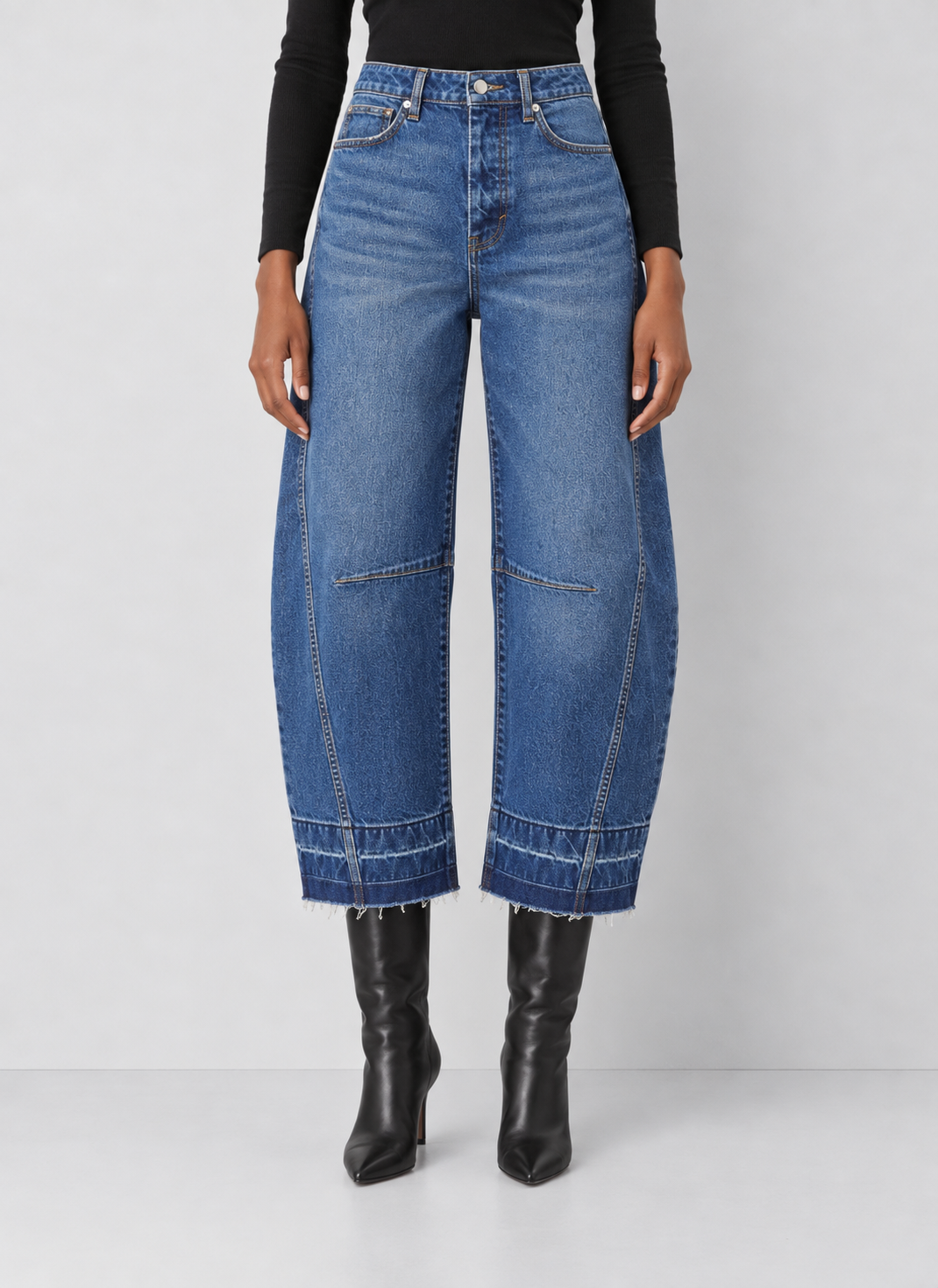 Habitual Harper High Waist Crop Barrel Leg Jeans